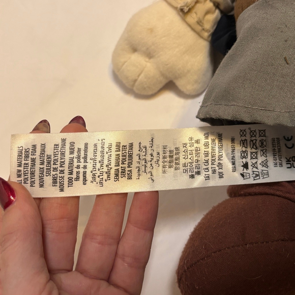 Disney Mickey Mouse Jack Sparrow Plush 14” Pirates of the Caribbean Stuffed - Picture 8 of 9